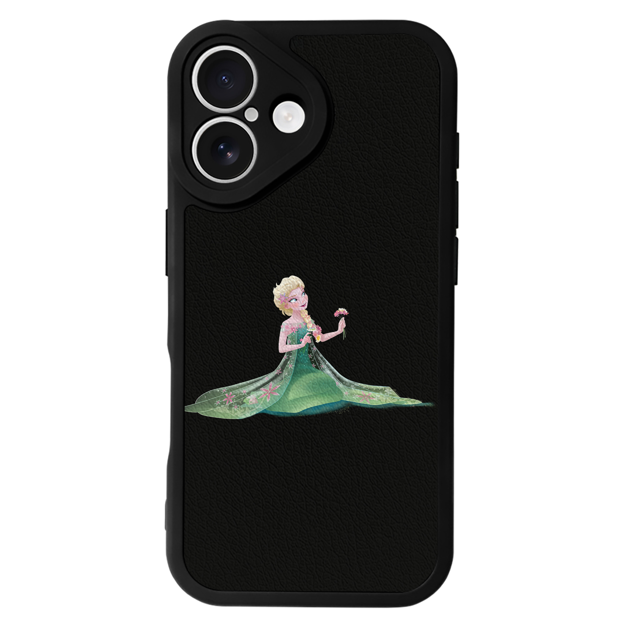 （画像用） アナと雪の女王 アンナ エルサ Frozen Anna Elsa 【iPhone 16シリーズ対応】シリコンスマホケース（レザー調） 材質：シリコン
